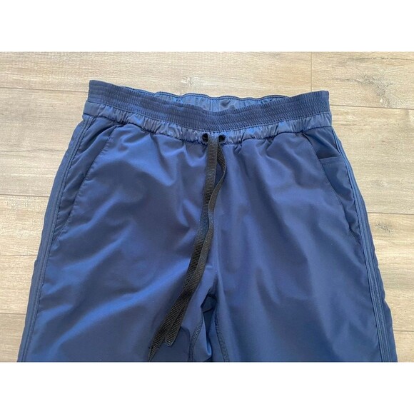 Lululemon Dance Studio Joggers Womens 6 Blue Gym Workout Satin Waist Drawstring - Picture 2 of 8
